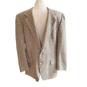Vintage GUCCI Cashmere Houndstooth Men's Blazer Houndstooth EU 50 | US Med 42"
